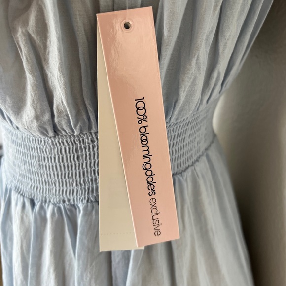 Aqua Swim Women's Cotton Tiered Dress Swim Cover-Up Blue $88 Size M - Picture 5 of 7